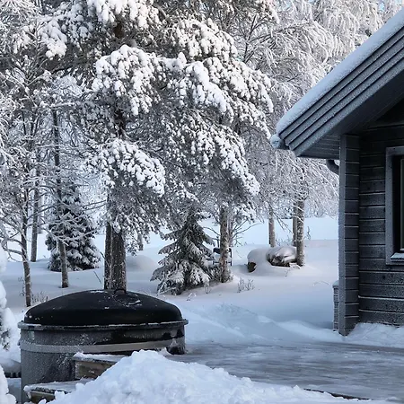 Hietavilla Plaek- Hot Tube - Sauna - Ac - Fireplace - 11kw Ev-refuel - Landscape View - Silence - Free Wifi * 鲁卡
