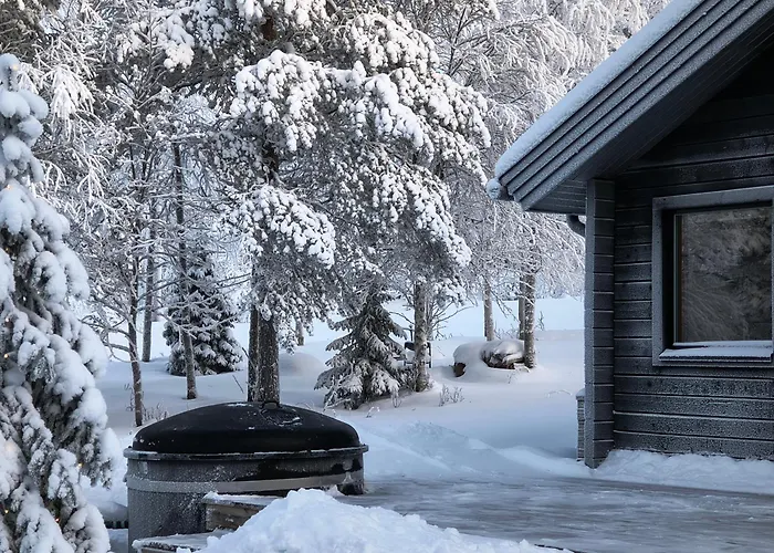 Hietavilla Plaek- Hot Tube - Sauna - Fireplace - 11kw Ev-refuel - Landscape View - Silence - Free Wifi * Ruka